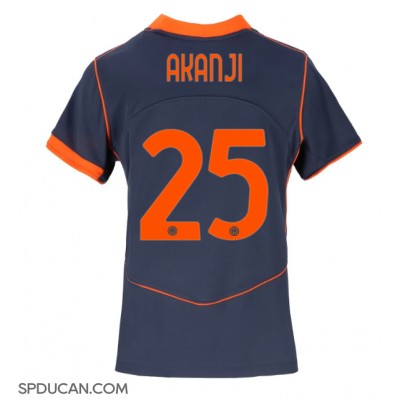 Zenski Nogometni Dres Inter Milan Manuel Akanji #25 Rezervni 2025-26 Kratak Rukav Zenski Nogometni Dres Inter Milan Manuel Akanji #25 Rezervni 2025-26 Kratak Rukav